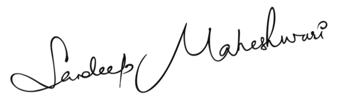 Sandeep Maheshwari signature