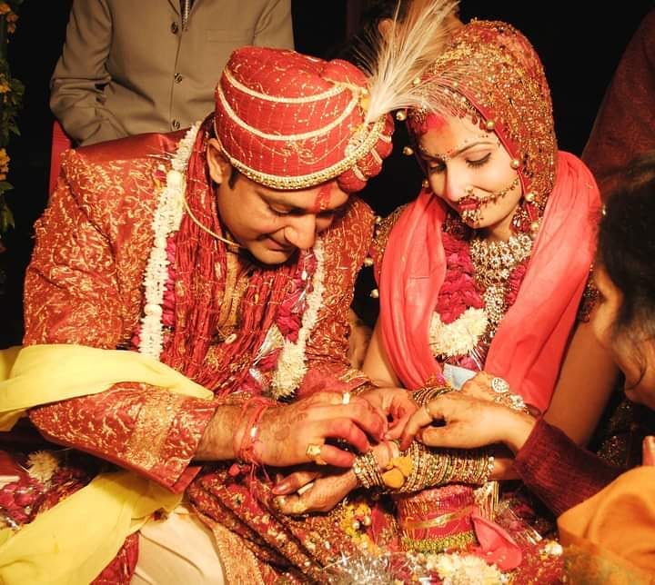 Chitra Tripathi marriage photo
